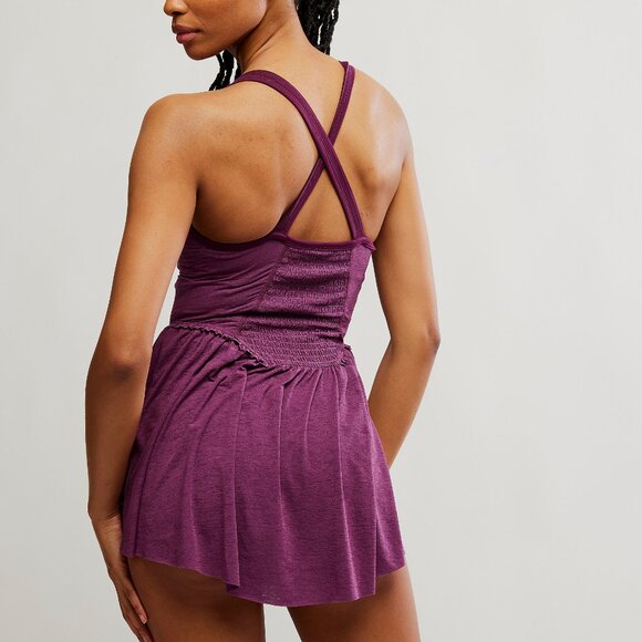 FP MOVEMENT Smockin Hot Dress / Black Cherry - Picture 6 of 8